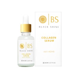 Black Shine Anti Aging Collagen Face Serum , Collagen serum for face wrinkles and lift