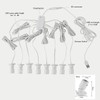 Cefrank Mini Spot Lights with Dimmer, 8 x 1W 360°