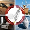 YATOINTO Rope Pulley Hoist with Metal Bearing 4400 LB, 8:1