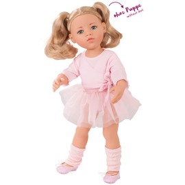 Götz 3401076 Kombination Primaballerina-Balletspaß - Puppenbekleidung Gr. XL - 7-teiliges Bekleidungs- und Zubehörset für Stehpuppen 45 - 50 cm