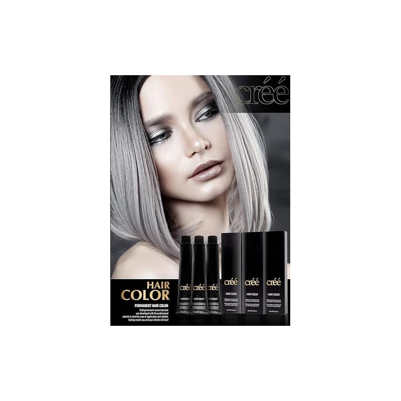Cree Professional Permanent Hair Color, 100ml - 3.4 fl.oz. (Intense