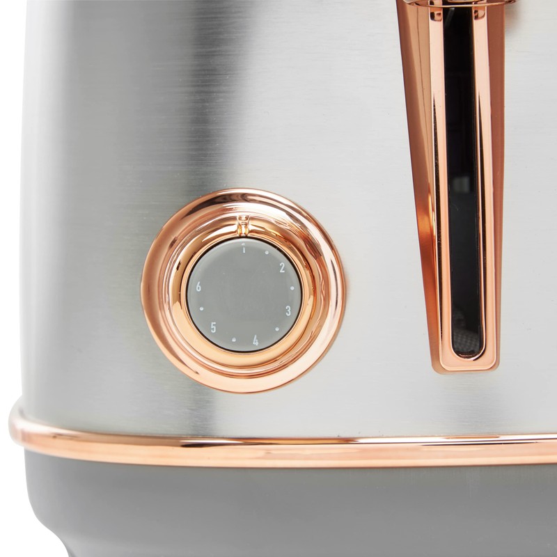 Haden Heritage 4 Slice Wide Slot Stainless Steel Toaster with