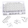 1080pcs Bolts Nuts Wasters Sets, M3 M4 M5 Stainless Steel