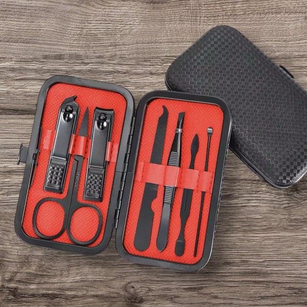 7 Piece Professional Manicure Pedicure Nail Clipper Set Mens &