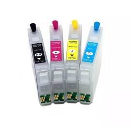 PRINTERWORLD Refillable Cartridge 127+400ml Ink Sublimation compatible with Epson WF3520/3530