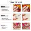10PCS Nail Art Gel Carving Pen Rhinestone Handle Silicone Nail