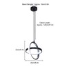 LED Pendant Light Fixture Height Adjustable Globe Modern Hanging Chandelier
