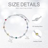 AOBOCO Anklet Sterling Silver 925 Women's Pearl Anklet with Crystals