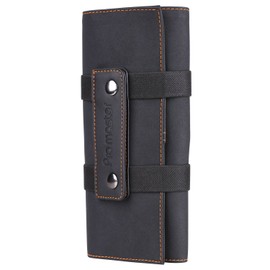 Salon Hair Tools Bag, Stylist Barber Scissors Pouch Bag, Soft Fabric Roll-Up Organiser, Black Color