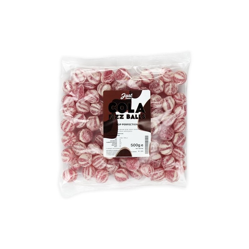 Just Treats Cola Fizz Balls 500g Share Bag