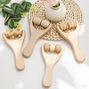 KASURE Wooden Massage Roller, 4 Pcs Manual Massage Tools, Back