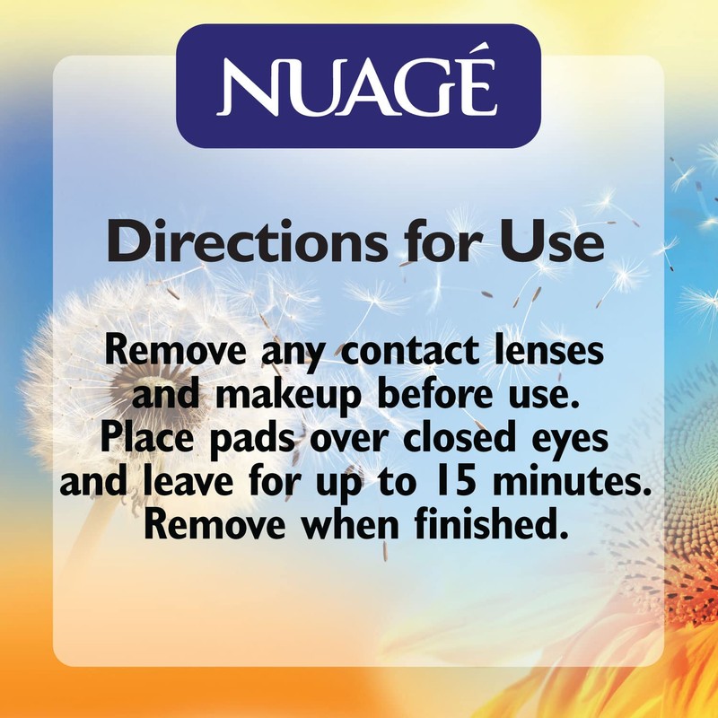 Nuage Hayfever Biodegradable Cooling Eye Pads, 10 Pack