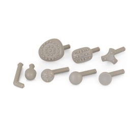 AFH Webshop Mini Massager 8.0 Deluxe Point Massager in 3 Levels and 8 Tools, Blue