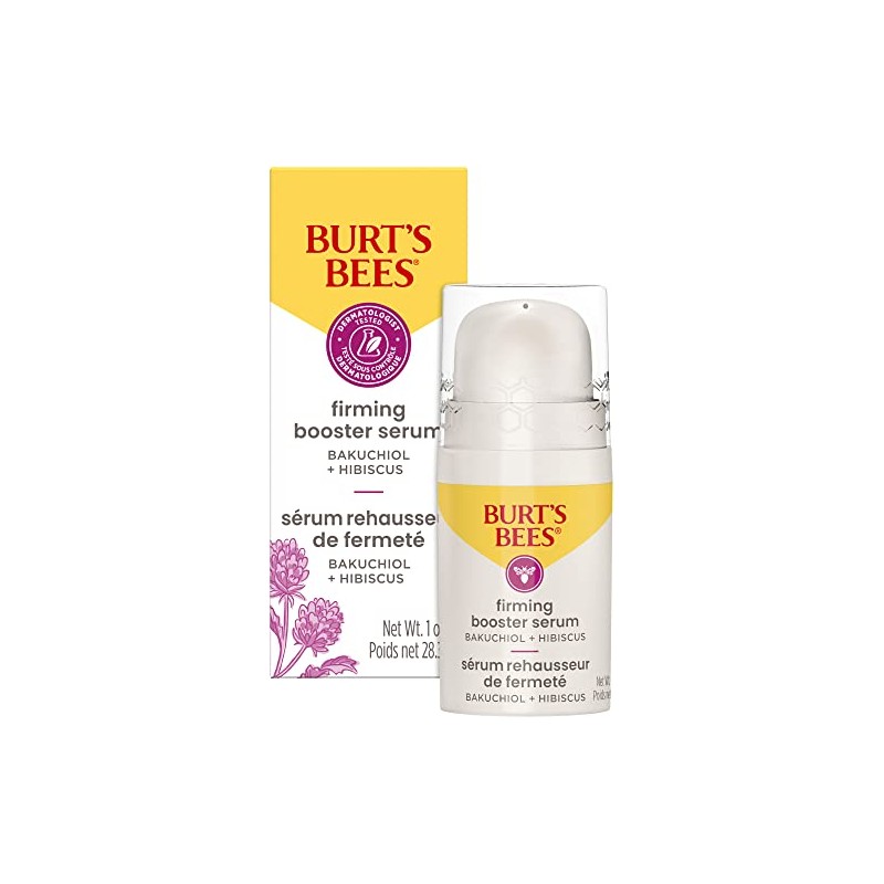 Burt's Bees Firming Booster Serum, Bkuchiol and Hibiscus, 1 Ounce