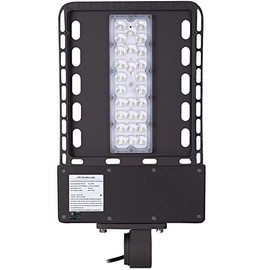 1000LED LED Shoebox Pole Light, 60W (300W Eq.) 7,500Lm, Daylight White 5000K, AC110-277V, LED Parking Lot Light, Street Light, Area Light, Waterproof IP65