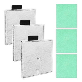 Haliya CF2 Filter Service Pack 3 Month – 3+3pc Replacement Kit Compatible with Interpet Filter – Fish Tank Filter Cartridges – Aquarium Filters for CF2 Systems – Compatible with Interpet CF2