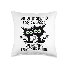 Silver Plate Wedding We're Married For 23 Years Throw Pillow