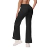 Womens Casual Pants Dress Work Business Wide Straight Leg Trousers