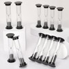 40 Pcs Black Hourglass Sand Timers 1 Minute Sandglass Sand