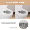 Round Bidet Toilet Seat with Soft Close and Quick Release,Non-Electric