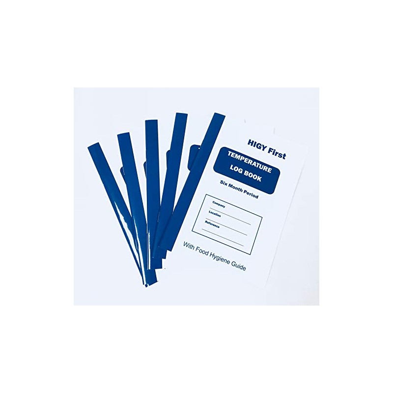 PACK OF 5 Hygi First Temperature Log Book A5 for