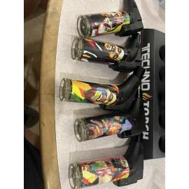 Techno torch lighter Full-size Torch Adjustable Flame Bob Marley Desig Lot Of 15