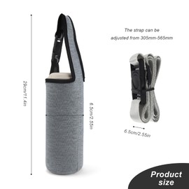 DEANKEJI Bottle Holder Backpack, Pack of 2 Bottle Holder Belts, Bottle Bag with Removable and Adjustable Straps, Bottle Holder for Hanging Outdoor Sports Camping Hiking Trips