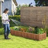 S AFSTAR Wooden Raised Garden Bed, 91"L x 24"W x