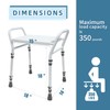 Shower Chair Seat with Arm for Inside Shower - Adjustable