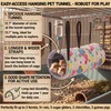 petonfun 2 Pack Ferret Rat Hammock Tunnel for Cage Accessories
