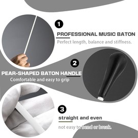 GHPKOTW 1 Piece Baton, Orchestra Music Baton for Choir Symphony Concerts 39 cm