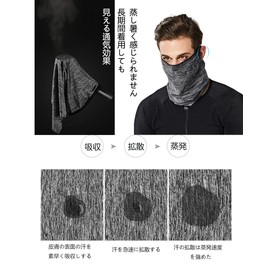 AWUWE Neck Guard, Neck Cover, For Summer, Scarf, UV Protection, Ear-hook Type, Sweat Absorbent, Quick Drying, Sun Protection, UV Protection, Breathable, Unisex, Light Yellow