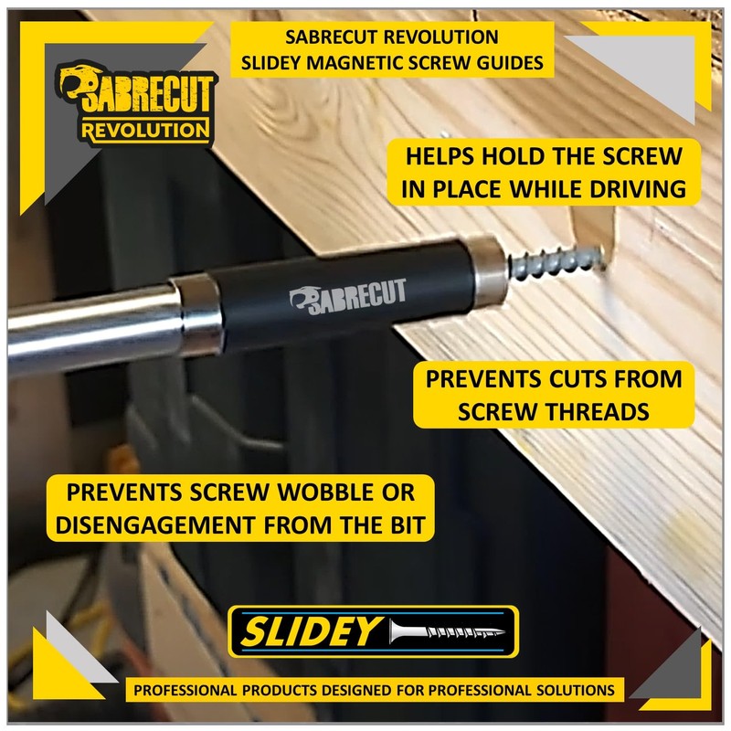 3 x SabreCut SCRSG120 120mm Magnetic Retractable Hex Head Screw