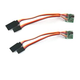 DEVMO 2Pack Universal RC Servo Signal Reverser Rotation Inverter for Aircraft Airplane Steering Gear