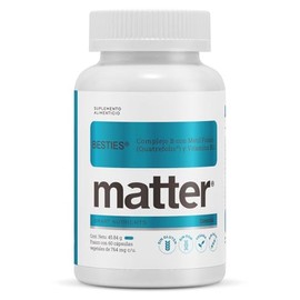 Matter Besties, Complejo B Avanzado con Folato Activo Quatrefolic, Vitamina B12 Metilcobalamina y L-Glutamina, Apoyo Energético y Nervioso, 60 Cápsula