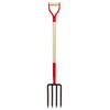 Dikuyeel Heavy Duty Garden Fork for Digging, 4 Tines Pitch
