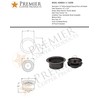 Premier Copper Products D-130ORB 3.5-Inch Deluxe Garbage Disposal Drain with