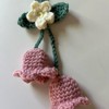 Crochet Car Accessory - Color/ Item: Red Cherry
