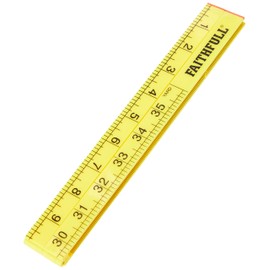 Faithfull FAIRULEFOLD RULEFOLD 1m Folding Rule ABS Plastic - Yellow