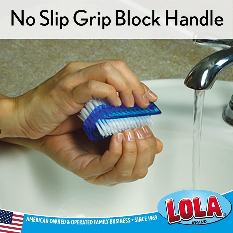 LOLA Classic Hand & Nail Brush, 2 Sided - 3