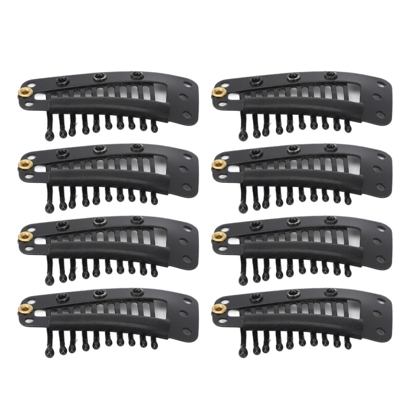 100pcs Hair Extension Clips Multipurpose 38mm 10 Teeth Wig Clips