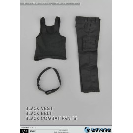 ZY 1/6 Black Vest pants Bane Rambo first blood for hot toys ganghood worldbox USA