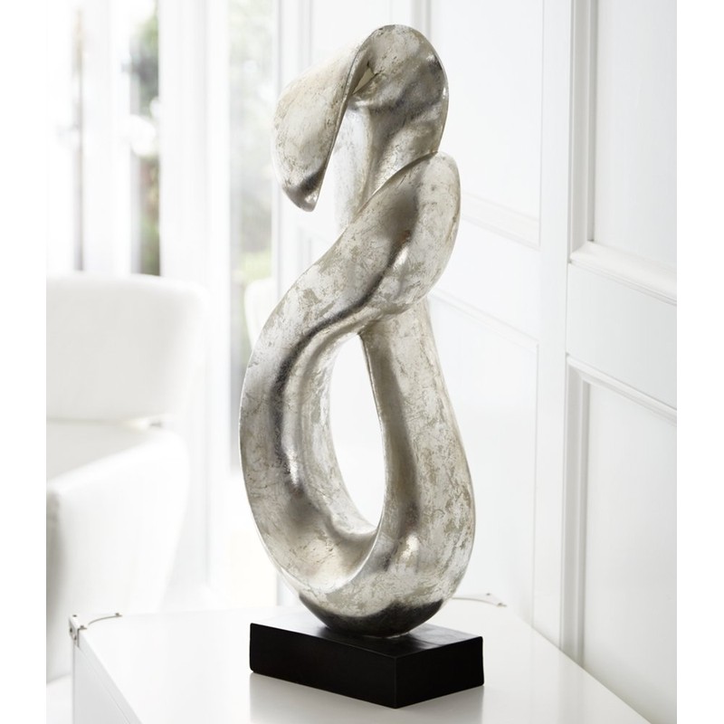 Studio 55D Open Infinity 24 1/2" High Silver Finish Modern