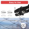 KALLSDY Wire Rope Crimping Tool Kit, 328FT Stainless Steel Cable