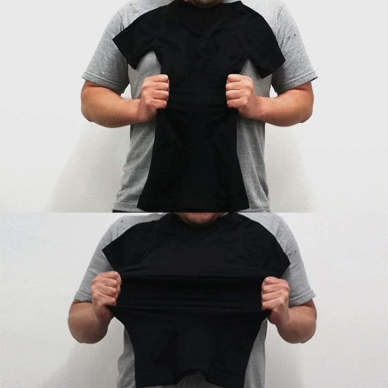 Kingoukin Muscle Shirt Pressurized Under Shirt V Neck Antibacterial Deodorizing,