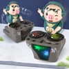 Electronic Dancing Piglet Toy DJ Style Automatic Rotating Disc Light