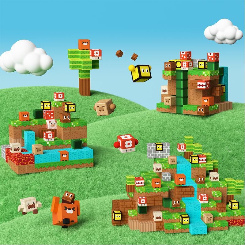 GobiDex 100-500Pcs STEM Game-Based Magnetic Blocks Magic Toys Create My