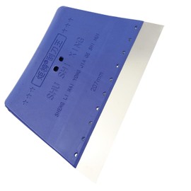 PZRT Stainless Steel Solder Paste Scraper 205mm Flat Squeegee Scraping Board for Grinding and Polishing, Blue