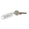 WEDO 262813400 Key Ring for Labelling, White, Pack of 100,