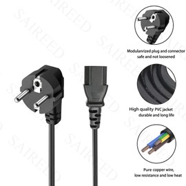 AC Power Cable Power Cable 3-Pin Replacement for Rocktile AA-30 Amplifier AMP 3 Prong AC C13 Power Cord Plug